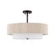 preview thumbnail 5 of 30, GetLedel 20" 4-Light Hand-woven Rope Drum Semi-flush Mount Chandelier