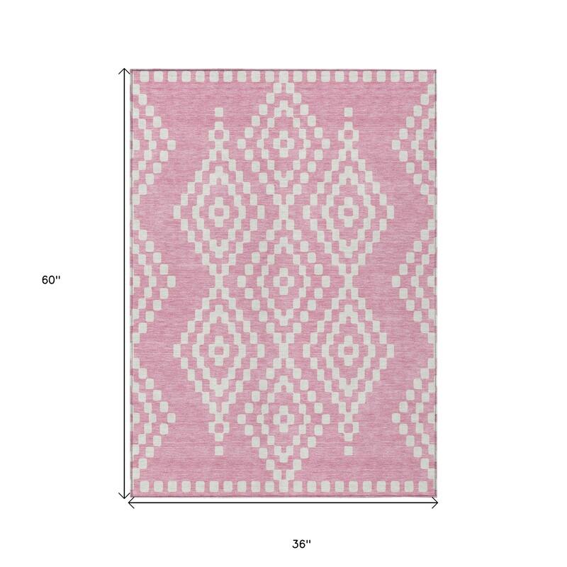 HomeRoots Geometric Transitional Rectangle Outdoor Rug
