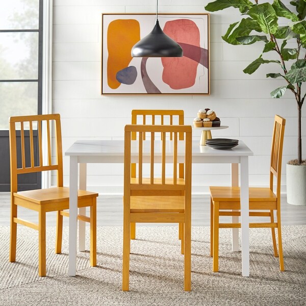 Simple Living Camden Solid Wood Dining Chair Set of 4 On Sale