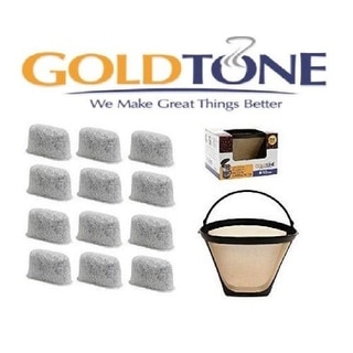 GoldTone Stainless Steel #4 Cone Coffee Filter - Holds 8-12 Cups, Fits Most Cuisinart Machines