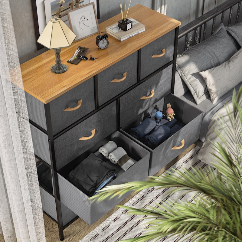 Modern Wide Dresser Storage Tower