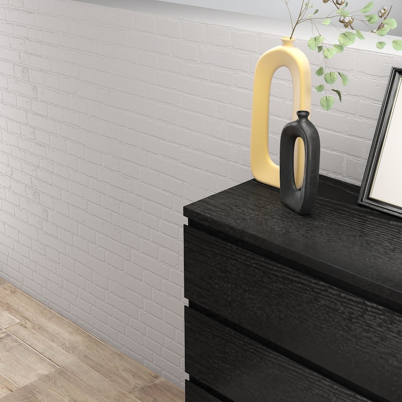 31.5" Modern Black Dresser‌ – 4-Drawer Handle-Free Storage Chest for Bedroom & Living Room.