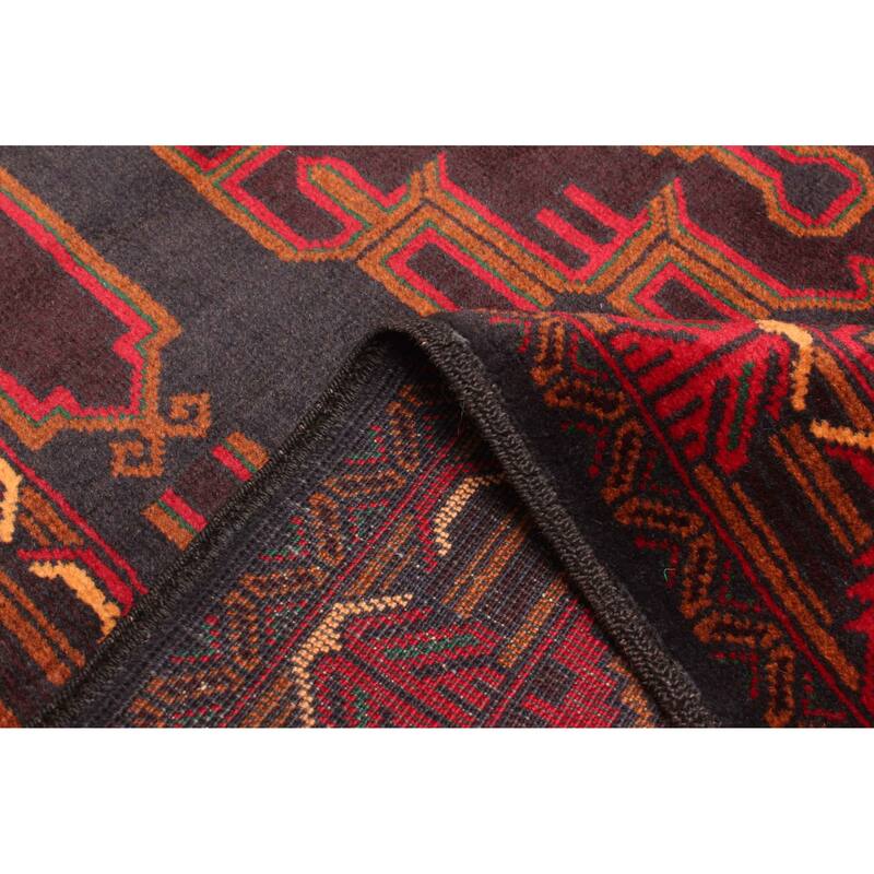 ECARPETGALLERY Hand-knotted Teimani Black Wool Rug - 3'7 x 6'5