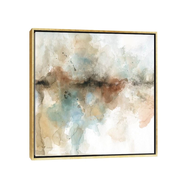 iCanvas "Island Mist I" by Carol Robinson Framed Canvas Print - Gold - 12x12