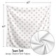 preview thumbnail 3 of 3, Baseball Collection Boy Baby Swaddle Receiving Blanket - Red and White Americana Sports