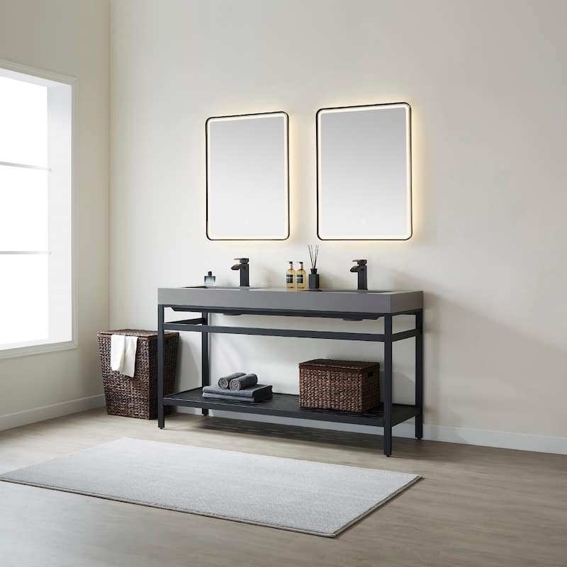 Miseno MV702860M Ablitas 60" Free Standing Double Basin Vanity Set
