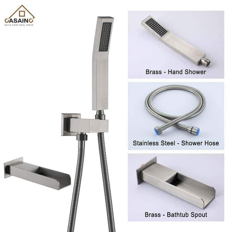 3-Function 10-In Wall Mounted Shower System