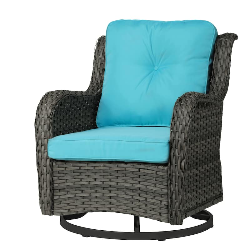 Outdoor Rattan Rocker Wicker Swivel Rocking Chair