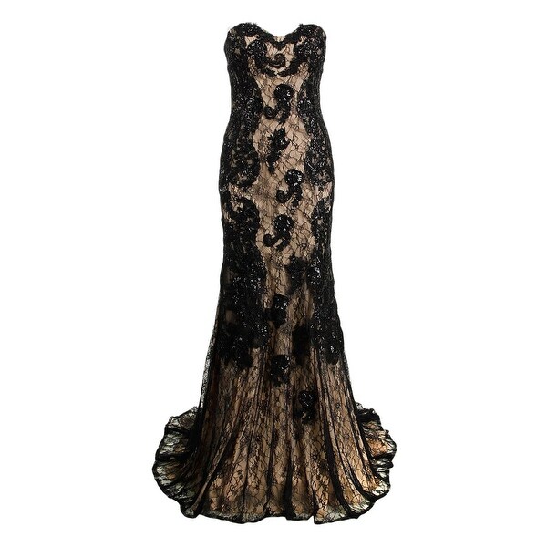 JVN by Jovani Womens Formal Dress Embellished Strapless
