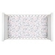 preview thumbnail 4 of 5, Lambs & Ivy Petals White/Pink/Gray Floral 100% Cotton Fitted Crib/Toddler Sheet - Crib