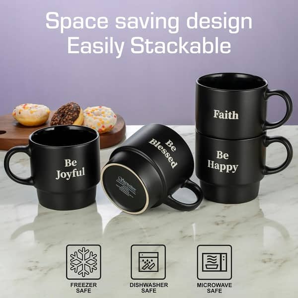 6 ounce coffee mugs Mug 6oz Natural 4pcs main image 1