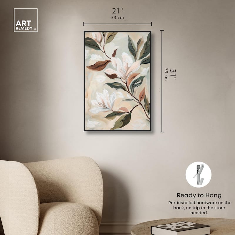Soft Magnolia II Canvas by Art Remedy