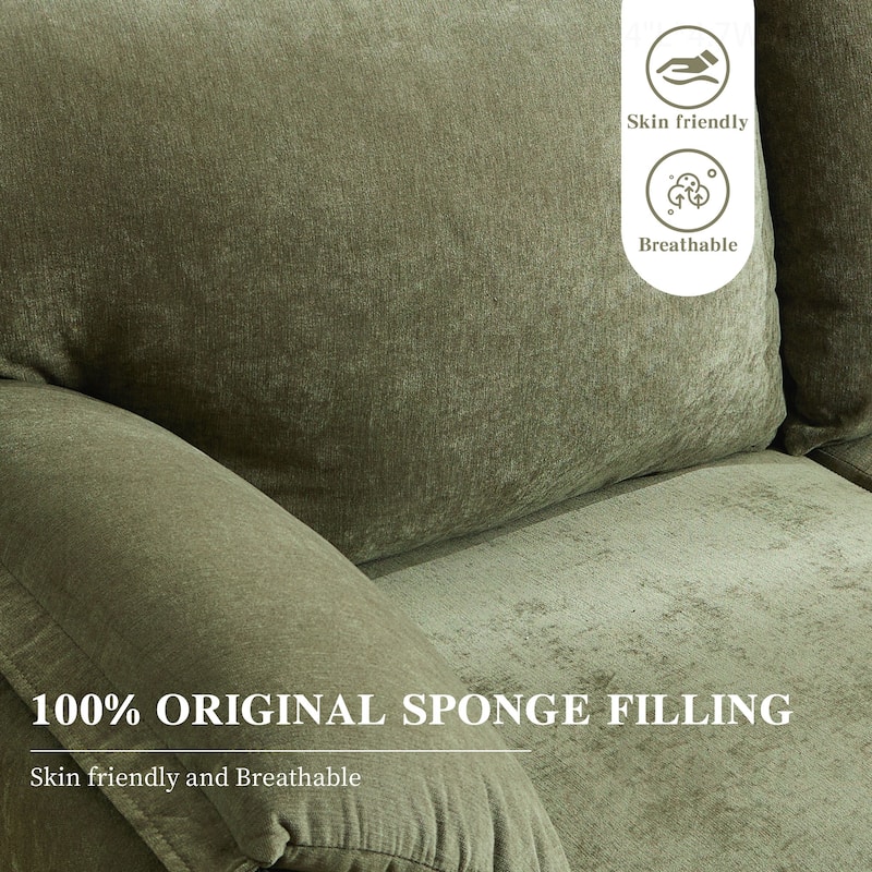 Comfortable Down-Filled Sofa for Living Room and Bedroom, Enhancing Home Style