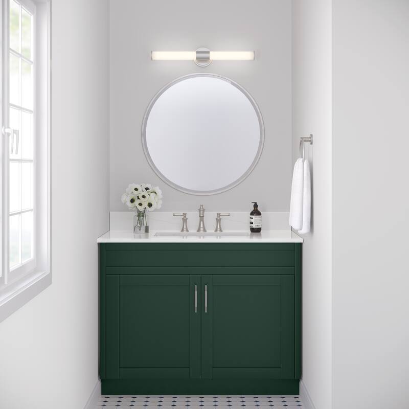 Millennium Lighting Truman LED Bathroom Vanity Fixture in Multiple Finishes - 24 Inch - Brushed Nickel
