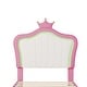 preview thumbnail 9 of 16, Twin Size Upholstered Platform Bed with Included LED Lights and Crown Headboard for Elegance