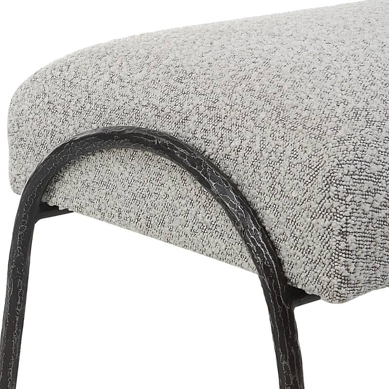 Uttermost Jacobsen Modern Gray Bench - 56"W X 20"H X 19"D