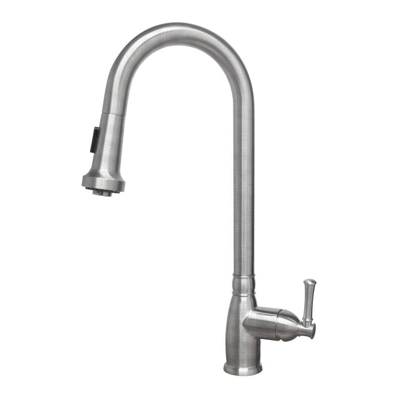 Whitehaus Waterhaus 1.5 GPM Single Hole Pull Down Kitchen Faucet