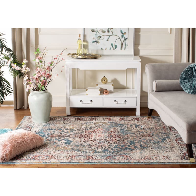 SAFAVIEH Lyric Vintage Medallion Polyester Rug