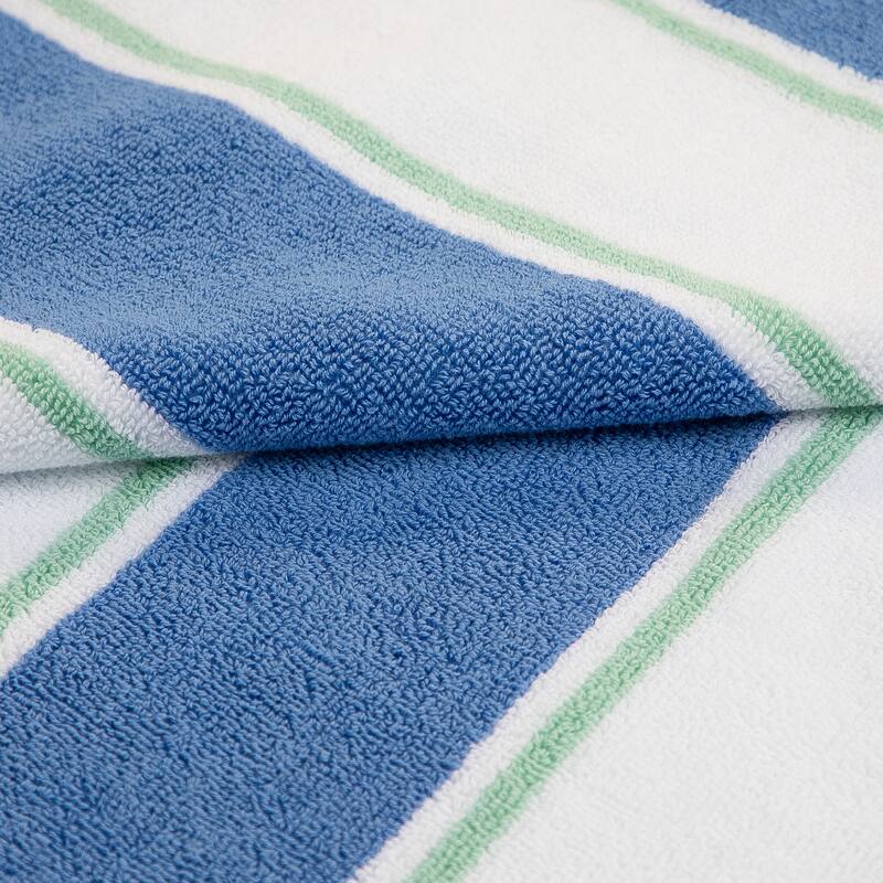 Aston & Arden Oversized Pinstriped Resort Beach Towel - 35x70
