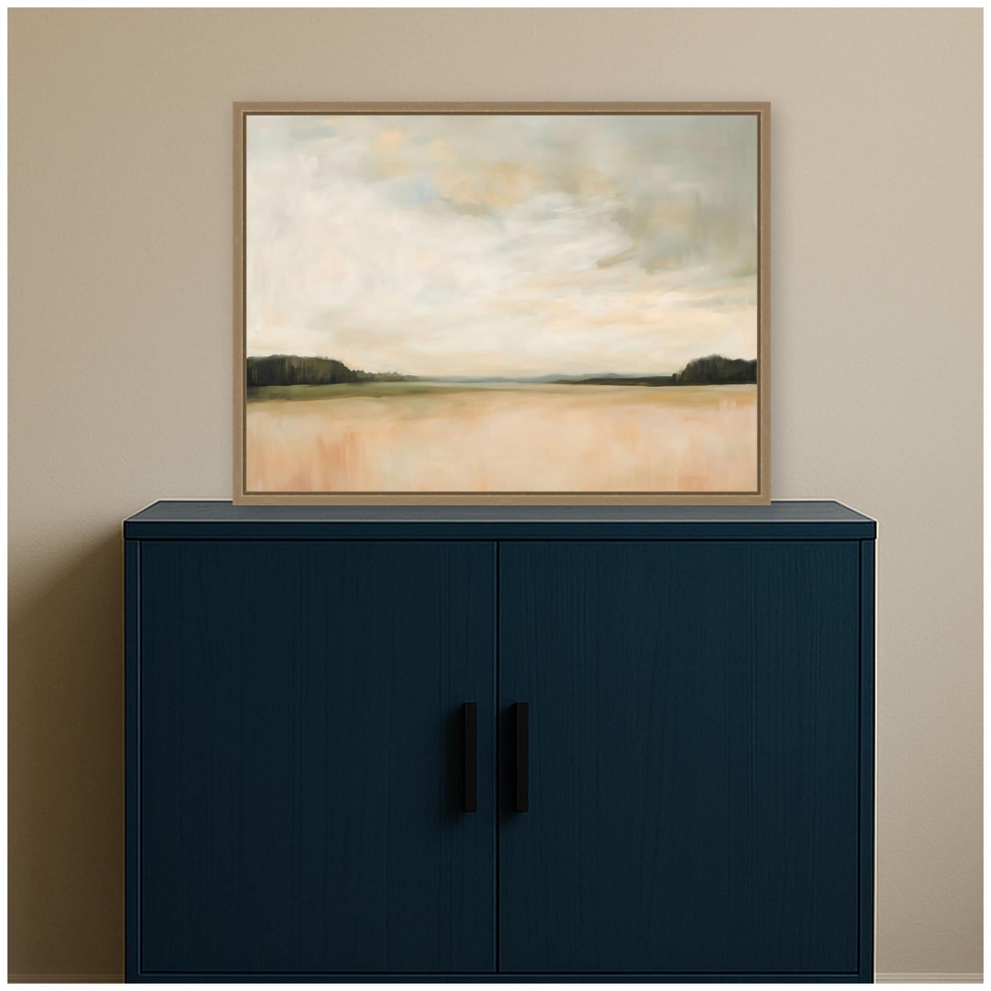 Kate and Laurel Evening Meadows III by Amy Lighthall Framed Canvas Wall Art Print
