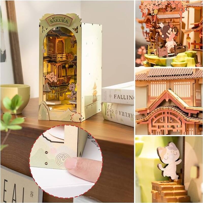 DIY 3D Book Nook Kit - Falling Sakura 340pcs