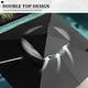 preview thumbnail 4 of 10, Pellebant Outdoor Patio Cantilever Offset Umbrella 11 ft Double Top