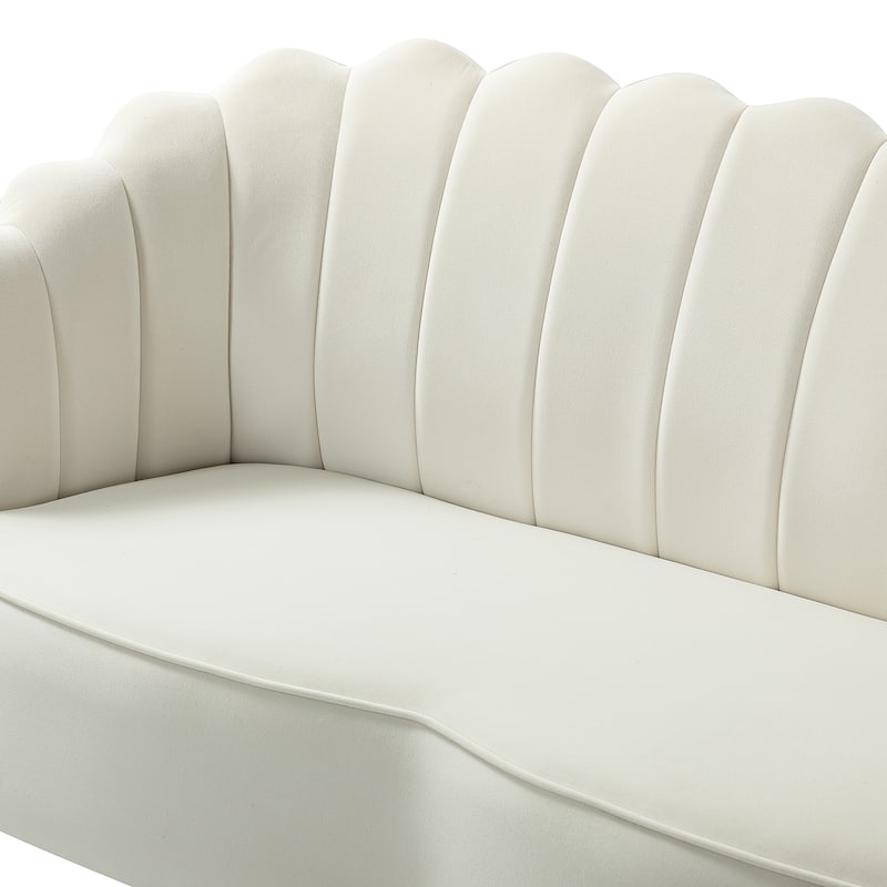 Xabier 52''Loveseat with Flower Shaped Back Design