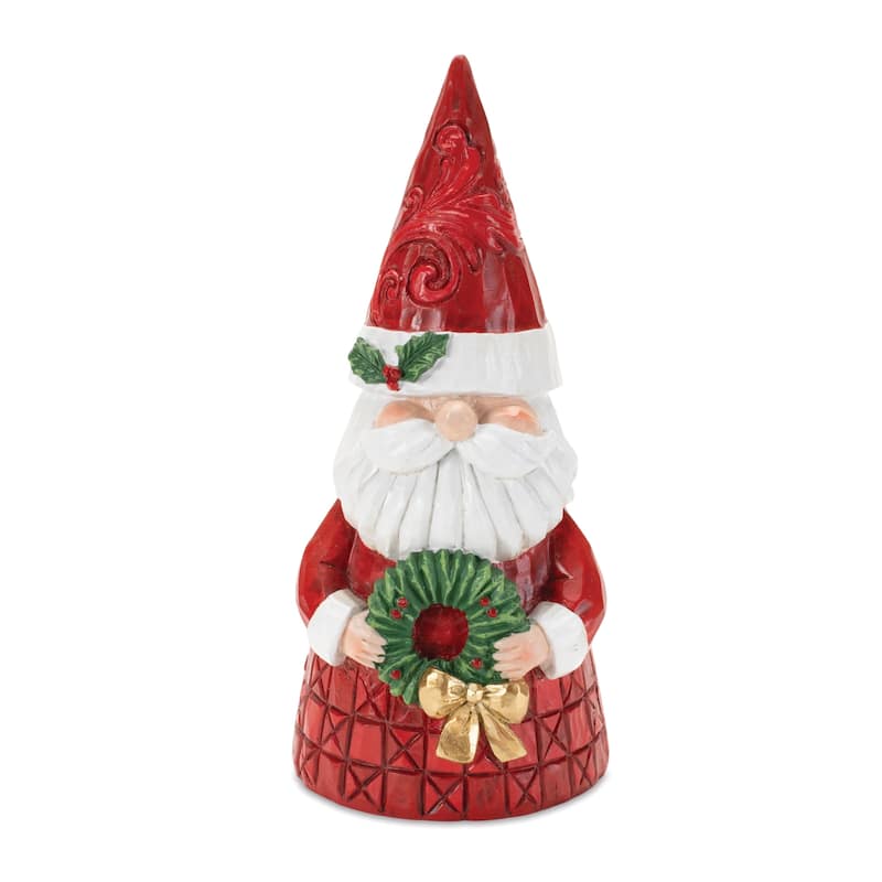 Holiday Santa Figurine 8.5"H - N/A