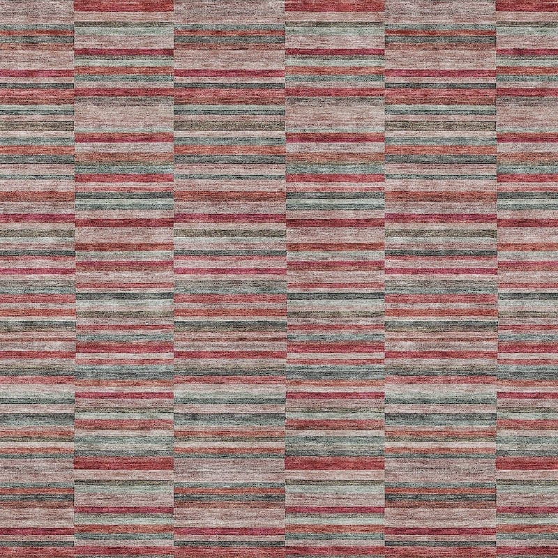 HomeRoots Striped Transitional Rectangle Outdoor Rug