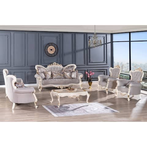 Avagin 5-Piece 2 Sofas, 2 Chair And 1 Coffee Table Living Room Set
