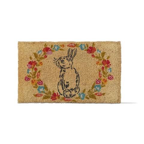 1'6"X2'6" Bunny Blossom Coir Doormat - Brown