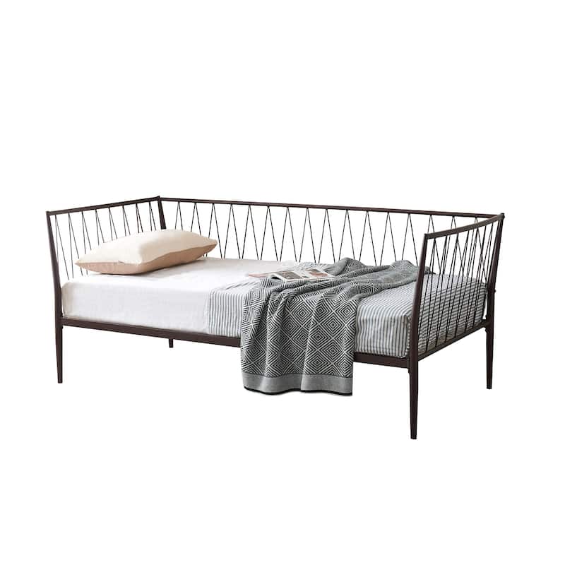 Bella Collection Modern Metal Tube Frame Day Bed