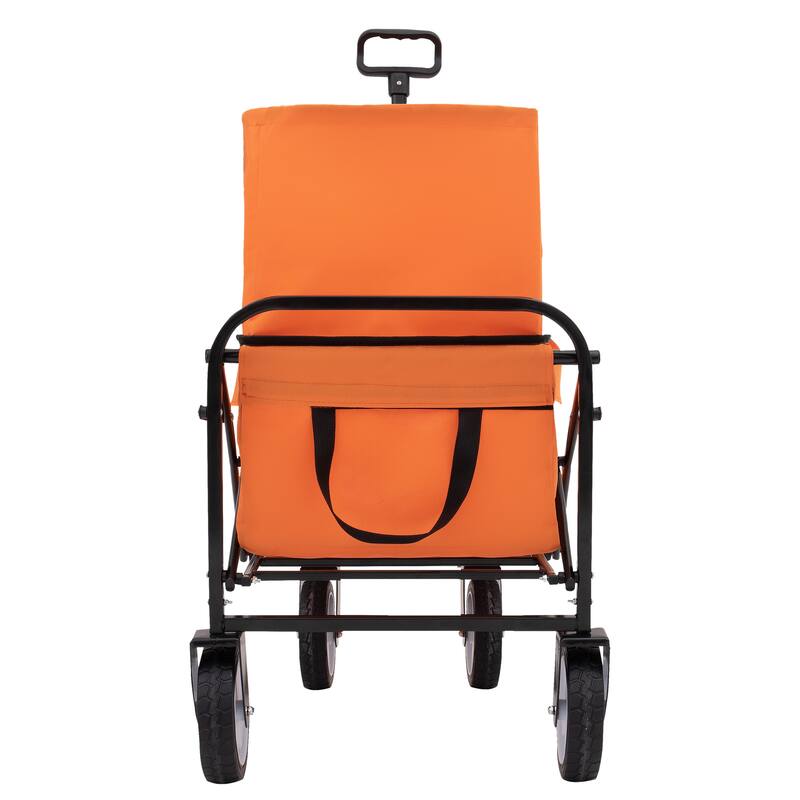 Extendable Foldable Wagon Cart, Heavy Duty 225lb, Beach & Utility Use