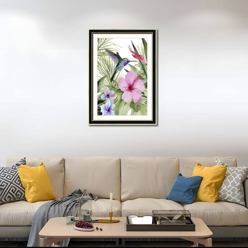 Set of 2 Pelican Bird Framed Wall Art - Replaceable Canvas Prints with Solid Wood Picture Frames, Modern Nature Wall Decor