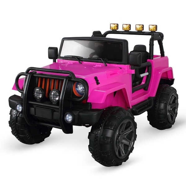 pink ride on jeep 2 seater