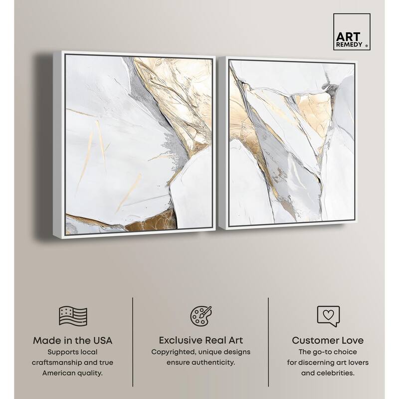 Cracks of Creation III Canvas Set of 2 by Art Remedy
