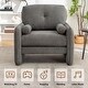 preview thumbnail 13 of 76, HOMYKA Oversized Accent Chair, Modern Sherpa Single Sofa with 2PCS Pillows