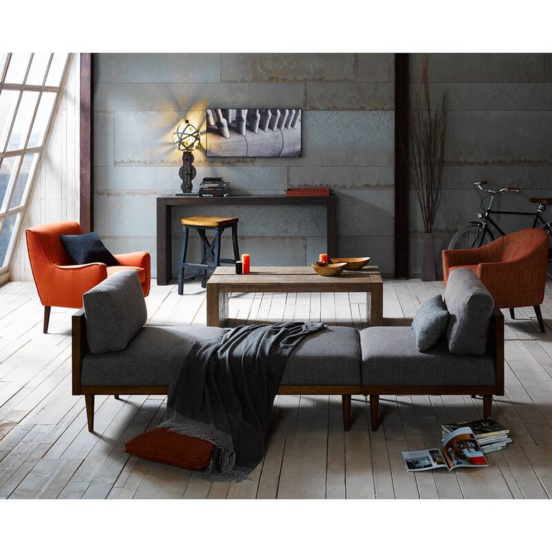 Roomfitters 64" Solid Wood Console Table, Narrow Entryway Sofa Table, Modern Counter Height Accent Table for Living Room, Brown - Brown