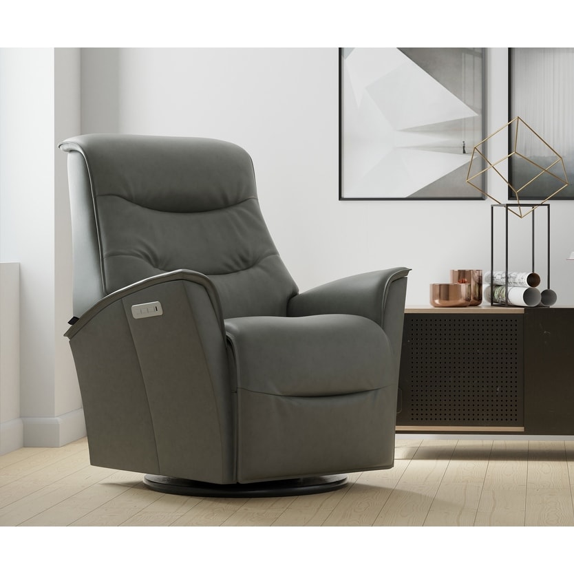 Fjords Dallas Leather Swing Recliner