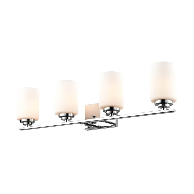 Millennium Lighting Durham Metal 4 Light Vanity Light with Frosted Glass Shades