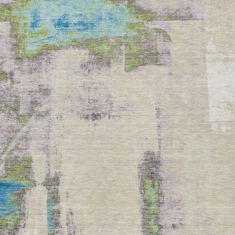 HomeRoots Abstract Transitional Rectangle Outdoor Rug