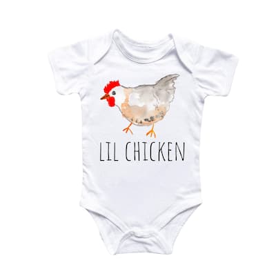 Little Chicken - Baby Boy Girl Clothes Infant Bodysuit Funny Cute Newborn 4