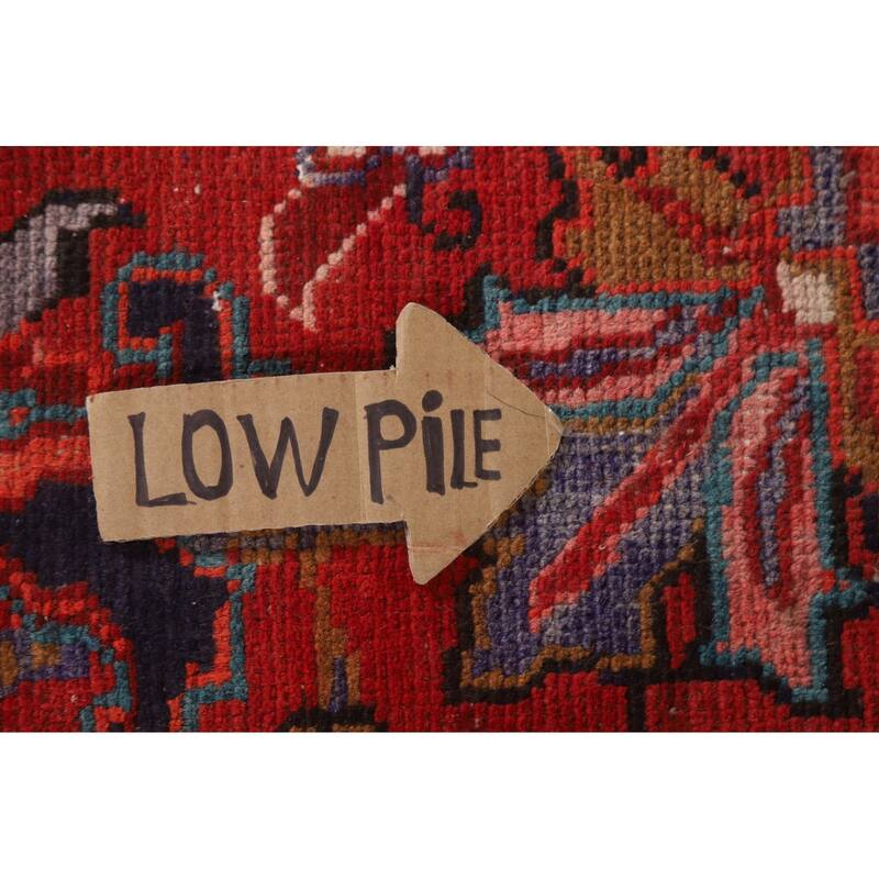 Hand Knotted Oriental 100% Wool Carpet Traditional Medallion Red Heriz Area Rug - 12' 3'' X 8' 4''