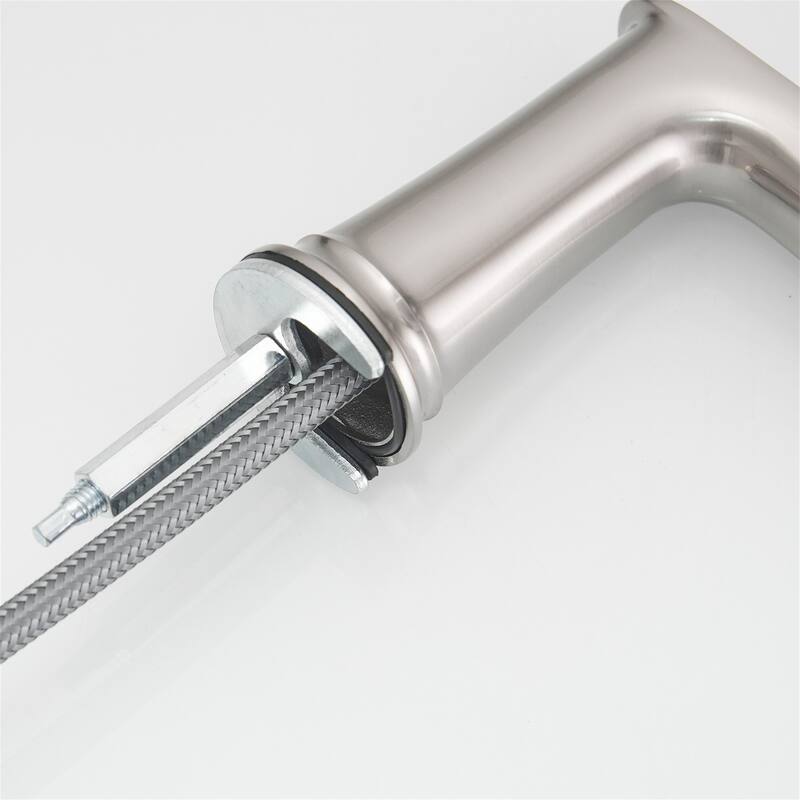 8 Inch Widespread Waterfall Bathroom Faucet with Pop-up Drain Kit Brass Double Handle Modern Bathroom Sink Vanity Faucets