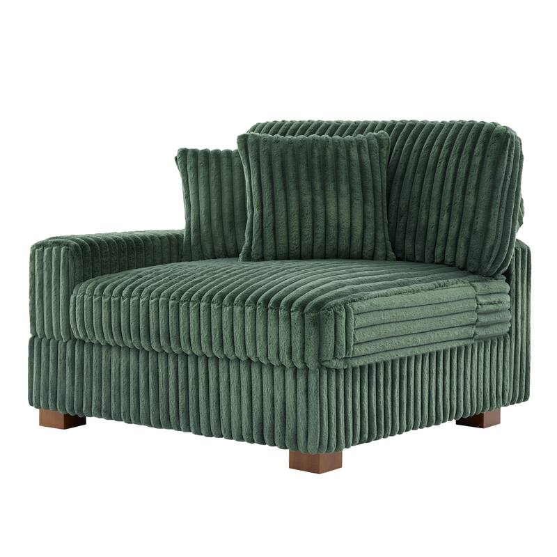 Upholstered Chenille Velvet L Shaped Couch Modular Sofa With Chaise Lounge
