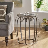 Handcrafted Design Iron Frame End Table - Bed Bath & Beyond - 40660896