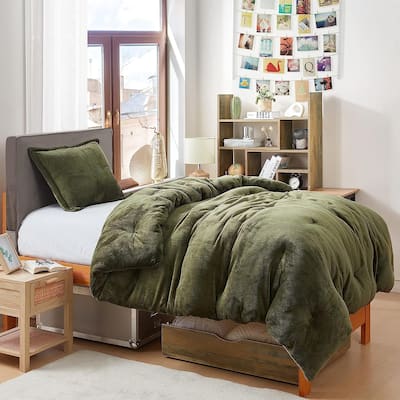 Thicker Than Thick - Coma Inducer® Oversized Comforter Set - Standard Plush Filling - Winter Moss