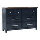 preview thumbnail 13 of 22, Furniture of America Althea Modern Farmhouse 3-Piece Wood Dresser and 2 Nightstand Bedroom Set