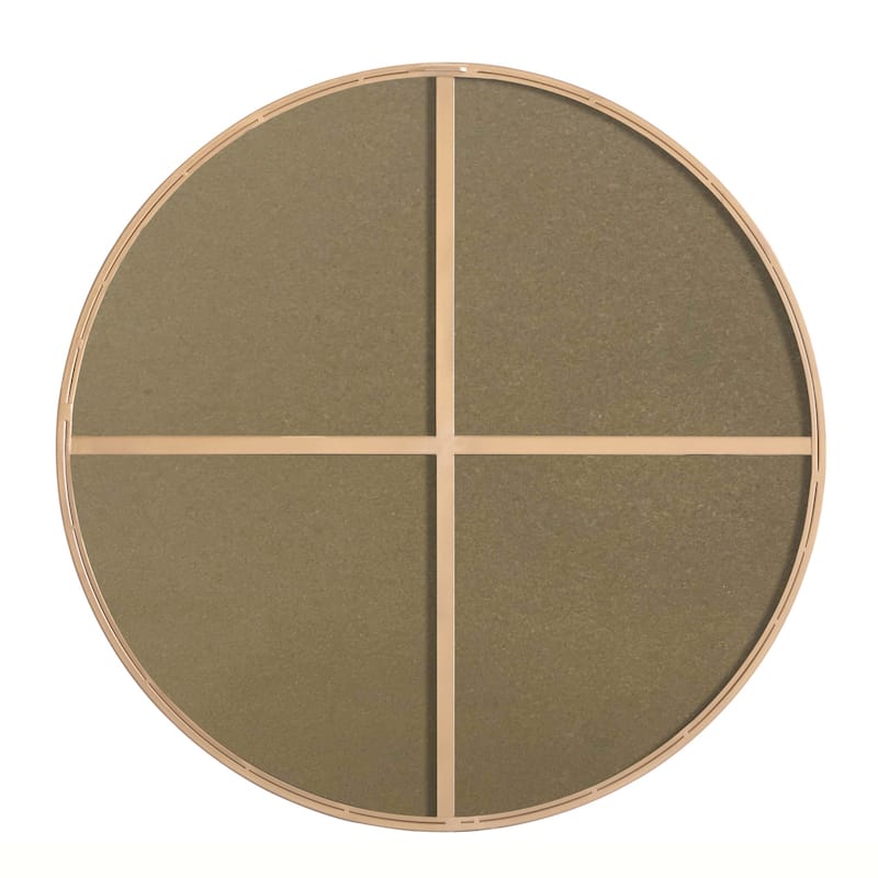 Strick & Bolton Prine 32-inch Metal Frame Round Mirror