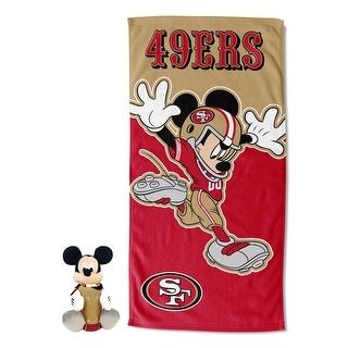 Disney NFL Mickey Splash Hugger Beach Towel Set